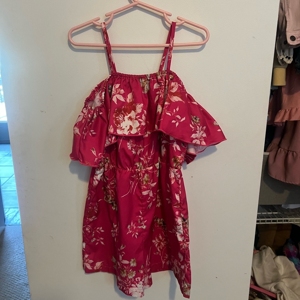 SHEIN Pink Floral Romper